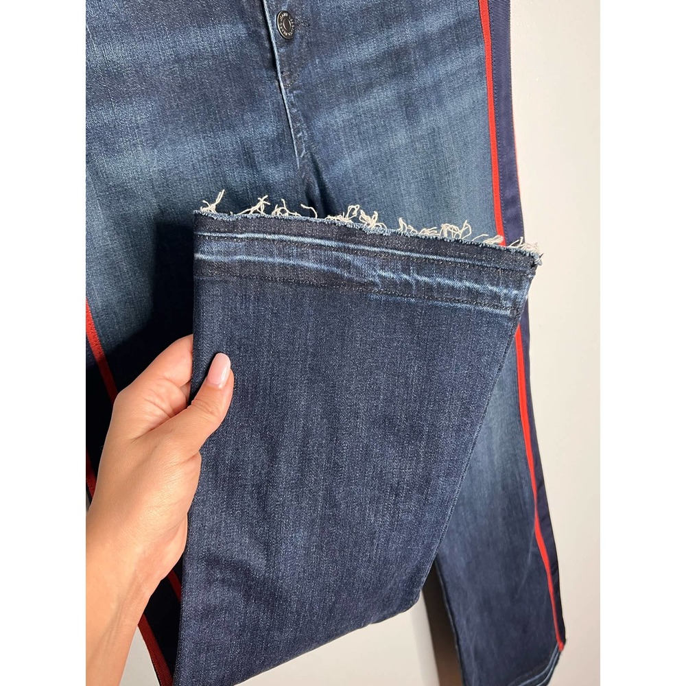 Veronica Beard Carolyn 10" Baby Boot Jeans Size 30 - Mid Rise Medium Wash Blue - Picture 9 of 14